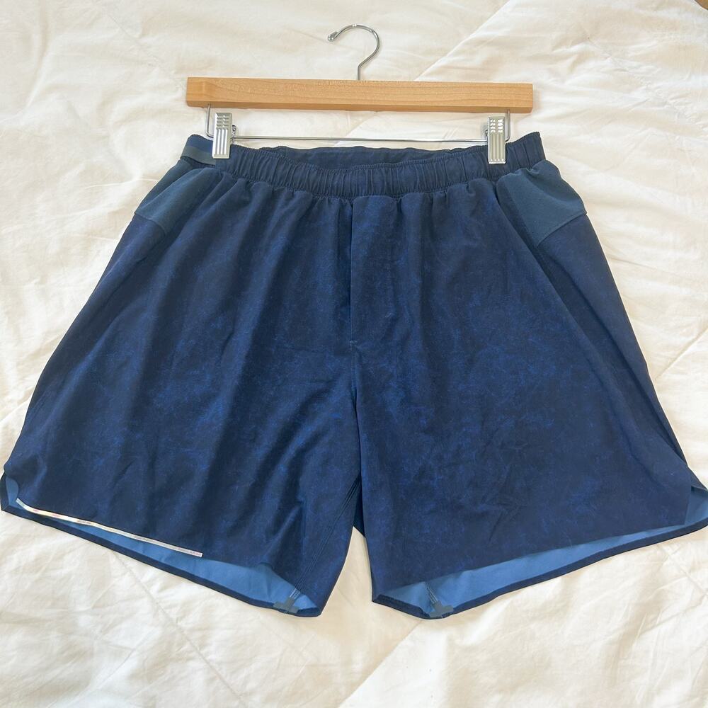 Lululemon Surge 6” Lined Shorts Blue Size Large Running Training